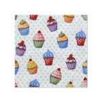 Product foto van Papieren servetten 3-laags 25cm x 25cm set van 20 Cupcakes