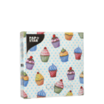 Product foto van Papieren servetten 3-laags 25cm x 25cm set van 20 Cupcakes