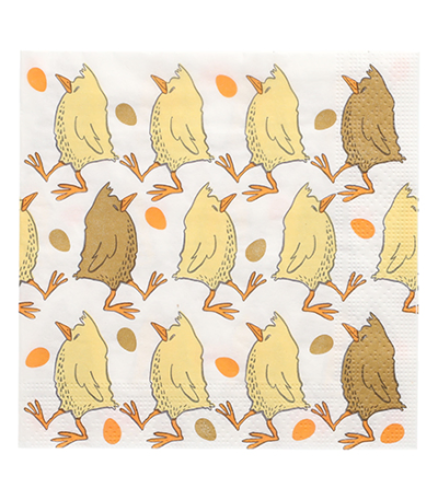 Product foto van Papieren servetten 3-laags 33cm x 33cm Pastel PÃ¸sktider