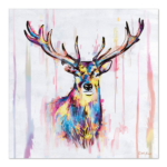 Product foto van Papieren servetten 3-laags 33x33 cm Colourful Deer set van 20