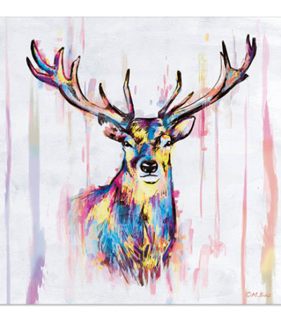 Product foto van Papieren servetten 3-laags 33x33 cm Colourful Deer set van 20