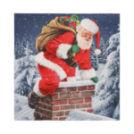 Product foto van Papieren servetten 3-laags 33x33 cm Down the Chimney set van 20