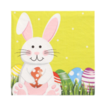 Product foto van Papieren servetten 3-laags 33x33 cm Easter Bunny set van 20
