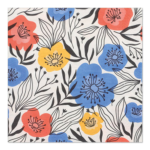 Product foto van Papieren servetten 3-laags 33x33 cm Flowerfield set van 20