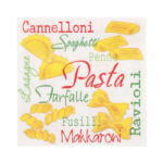 Product foto van Papieren servetten 3-laags 33x33 cm Pasta 20 stuks