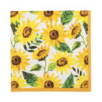 Product foto van Papieren servetten 3-laags 33x33 cm Sunflowers set van 20