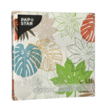 Product foto van Papieren servetten 3-laags 33x33 cm Various Leaves set van 20