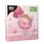 Product foto van Papieren servetten 3-laags 33x33 cm set van 20 Little Dancer