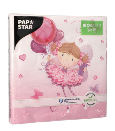 Product foto van Papieren servetten 3-laags 33x33 cm set van 20 Little Dancer