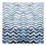 Product foto van Papieren servetten 3-laags 33x33cm Crazy Waves set van 20