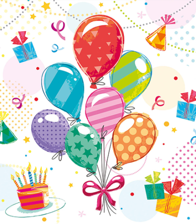 Product foto van Papieren servetten 3-laags 33x33cm Fete set van 20