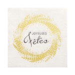 Product foto van Papieren servetten 3-laags 33x33cm Spirale de Fete set van 20