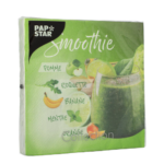 Product foto van Papieren servetten 3-laags 33x33cm set van 20 Smoothie