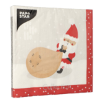 Product foto van Papieren servetten 3-laags 40cm x 40cm Lutins de Noel set van 20