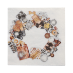 Product foto van Papieren servetten 3-laags Ambiance de Fete 33x33cm set van 20