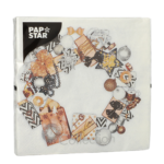 Product foto van Papieren servetten 3-laags Ambiance de Fete 33x33cm set van 20