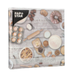 Product foto van Papieren servetten 3-laags Baked with Love set van 20