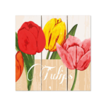 Product foto van Papieren servetten 3-laags Blooming Tulips set van 50