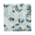 Product foto van Papieren servetten 3-laags Blue Christmas 20 stuks