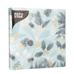 Product foto van Papieren servetten 3-laags Blue Christmas 20 stuks