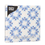 Product foto van Papieren servetten 3-laags Blue Wreaths set van 20