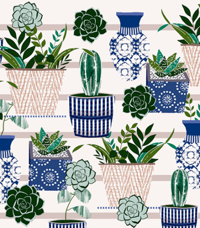 Product foto van Papieren servetten 3-laags Cactus Family set van 20