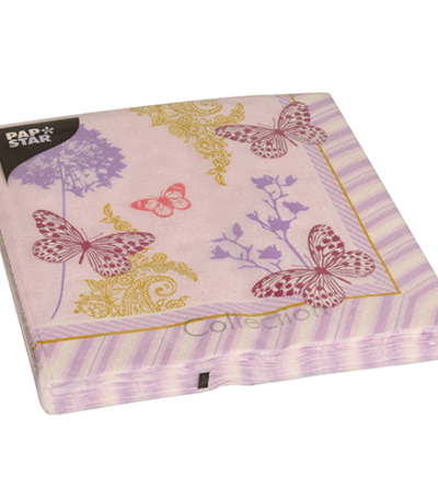 Product foto van Papieren servetten 3-laags Charlene 20x40 cm