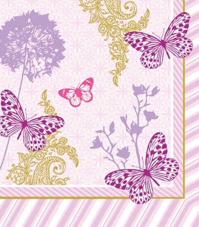 Product foto van Papieren servetten 3-laags Charlene 20x40 cm