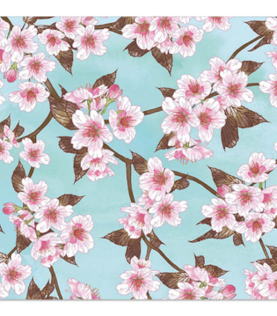 Product foto van Papieren servetten 3-laags Cherry Blossoms set van 20