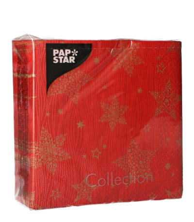 Product foto van Papieren servetten 3-laags Christmas Shine set van 50