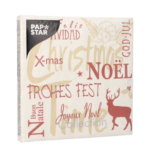 Product foto van Papieren servetten 3-laags Christmas Time set van 20