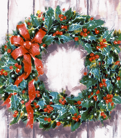 Product foto van Papieren servetten 3-laags Classic Wreath 20 stuks