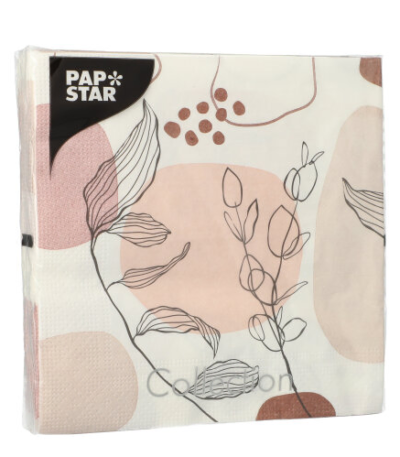 Product foto van Papieren servetten 3-laags Cocooning set van 20