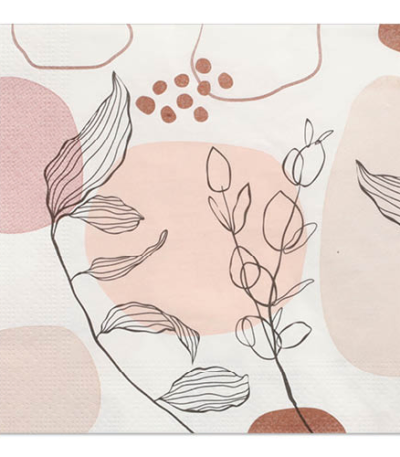 Product foto van Papieren servetten 3-laags Cocooning set van 20