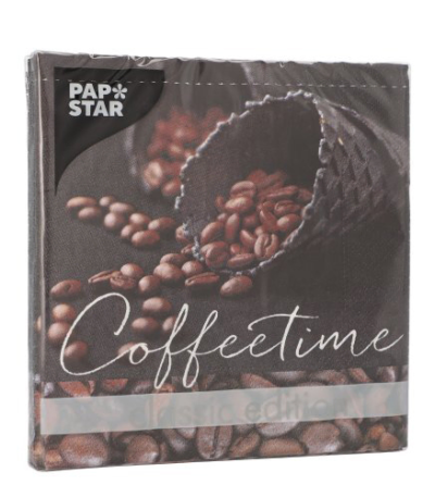 Product foto van Papieren servetten 3-laags Coffeeetime 20 stuks