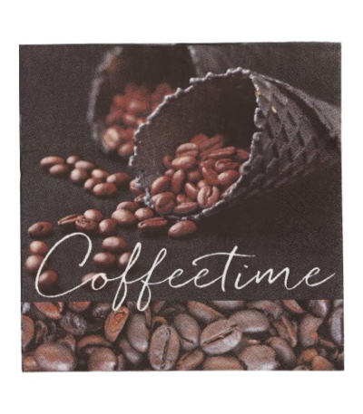 Product foto van Papieren servetten 3-laags Coffeeetime 20 stuks