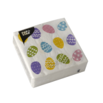Product foto van Papieren servetten 3-laags Coloured Eggs set van 50