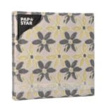 Product foto van Papieren servetten 3-laags Dark Flowers 20x33cm