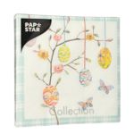 Product foto van Papieren servetten 3-laags Easter Branch set van 20
