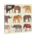 Product foto van Papieren servetten 3-laags Elephants set van 20