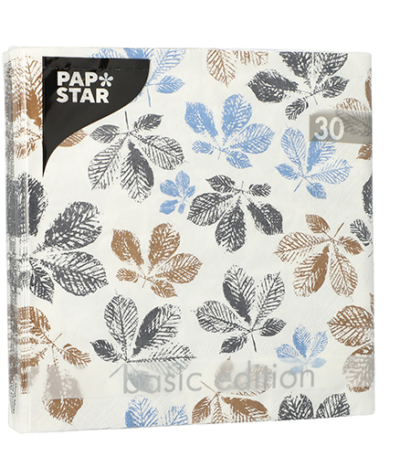 Product foto van Papieren servetten 3-laags Fallen Leaves set van 30