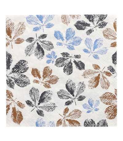 Product foto van Papieren servetten 3-laags Fallen Leaves set van 30
