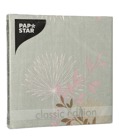 Product foto van Papieren servetten 3-laags Flora 20x33cm