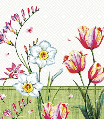 Product foto van Papieren servetten 3-laags Florentina set van 100