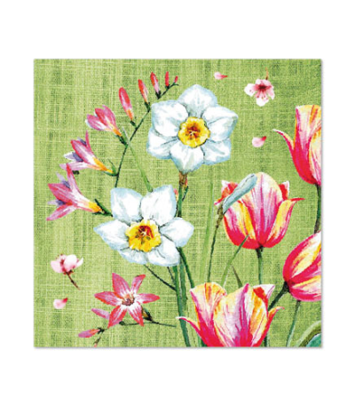 Product foto van Papieren servetten 3-laags Florentina set van 50