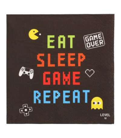 Product foto van Papieren servetten 3-laags Gamer set van 20