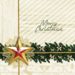 Product foto van Papieren servetten 3-laags Golden Star set van 50