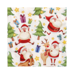 Product foto van Papieren servetten 3-laags Happy Santa set van 20