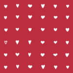 Product foto van Papieren servetten 3-laags Hearts set van 50