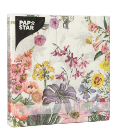 Product foto van Papieren servetten 3-laags Jardin set van 20